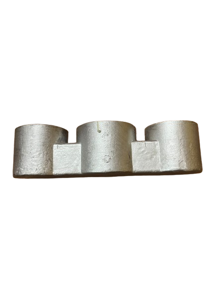 Aluminium air vent - side view of the three-port body