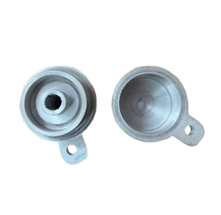 Heavy duty aluminium dip cap - cap and body shown side by side