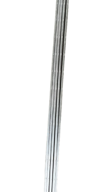 Aluminium dip rods - closer view showing the graduated scale markings running the length of each rod