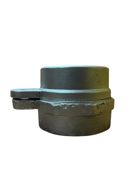 Heavy duty aluminium fill cap - side view with the cap seated on the body